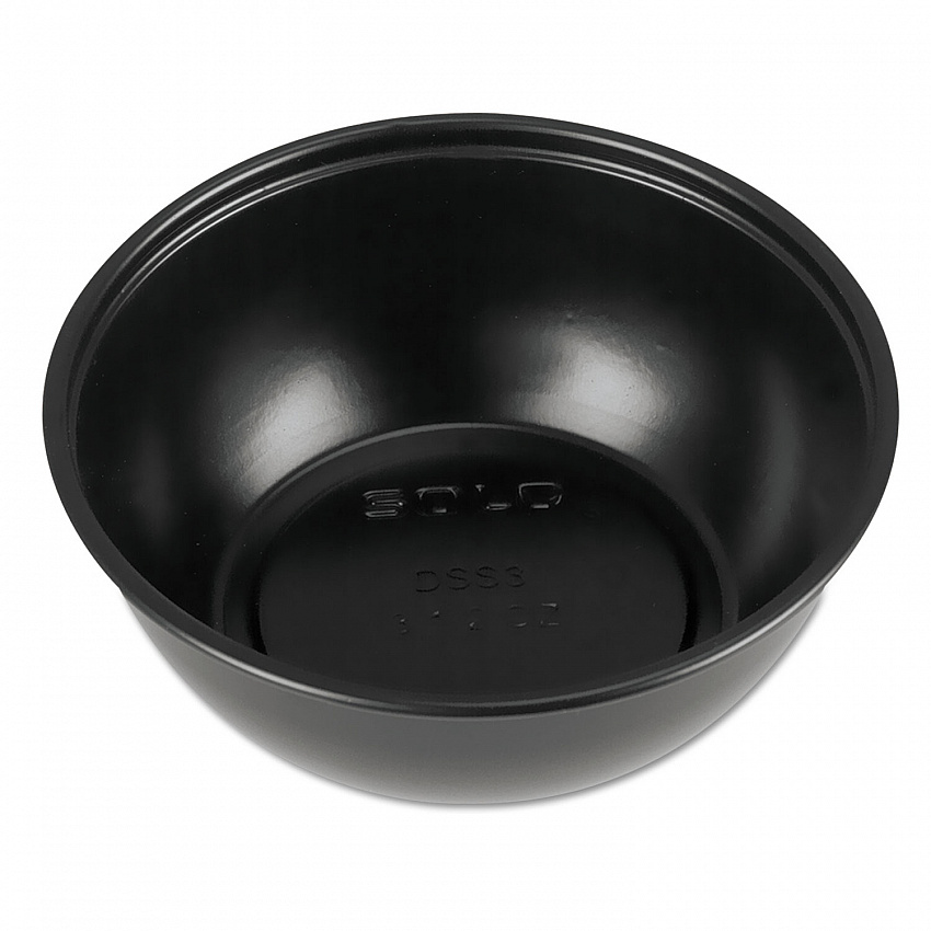 Polystyrene Portion Cups, 2.5 oz, Plastic, Black, 250/Bag, 10 Bags/Carton (DSS2)