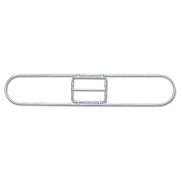 Clip-On Dust Mop Frame, 24 x 3.25, Steel Wire, Black (1224)