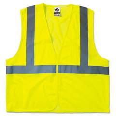 ergodyne GloWear 8210HL Class 2 Economy Vest, Polyester Mesh, Hook Closure, Lime, L/XL (21025)