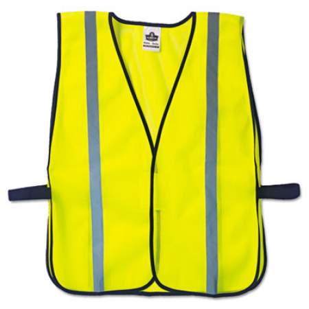 ergodyne GloWear 8020HL Safety Vest, Polyester Mesh, Hook Closure, Lime, One Size Fit All (20040)