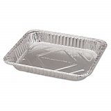 Aluminum Steam Table Pans, Half-Size Shallow, 1.69" Deep, 10.38 x 12.75, 100/Carton (32035)