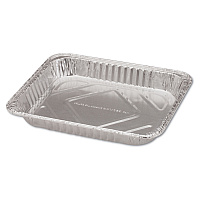 Aluminum Steam Table Pans, Half-Size Shallow, 1.69" Deep, 10.38 x 12.75, 100/Carton (32035)