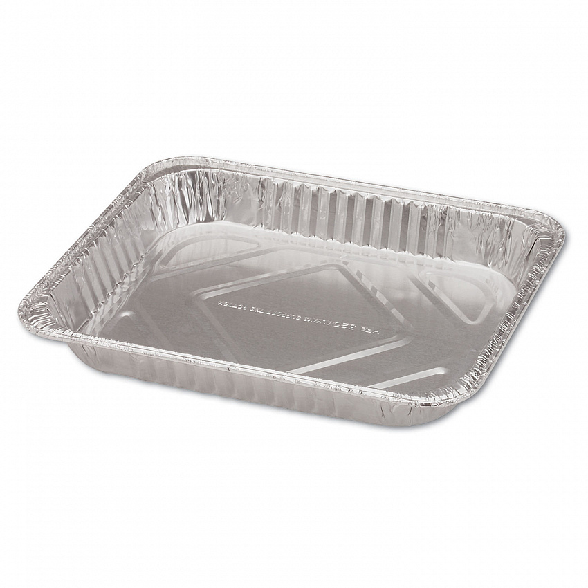 Aluminum Steam Table Pans, Half-Size Shallow, 1.69" Deep, 10.38 x 12.75, 100/Carton (32035)