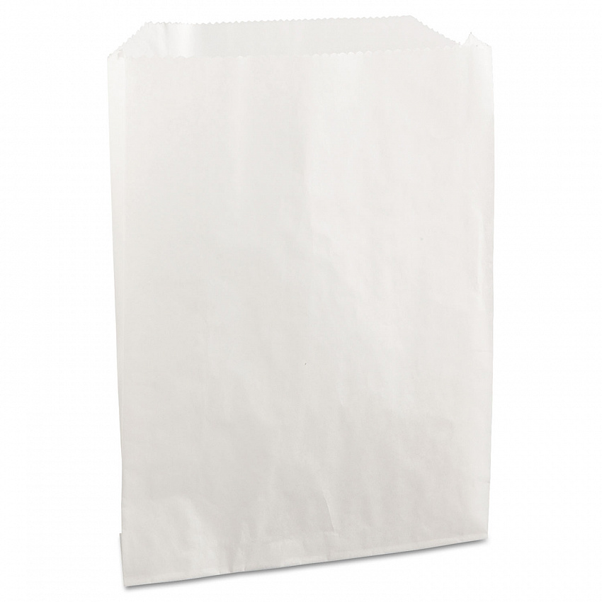 Grease-Resistant Single-Serve Bags, 6" x 0.75" x 7.25", White, 2,000 Bags/Carton (450019)