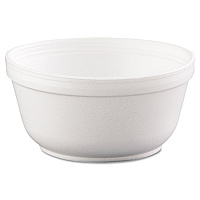 Insulated Foam Bowls, 12 oz, White, 50/Pack, 20 Packs/Carton (12B32)
