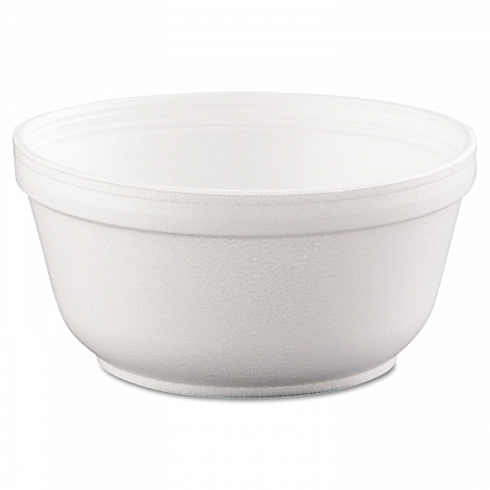 Insulated Foam Bowls, 12 oz, White, 50/Pack, 20 Packs/Carton (12B32)