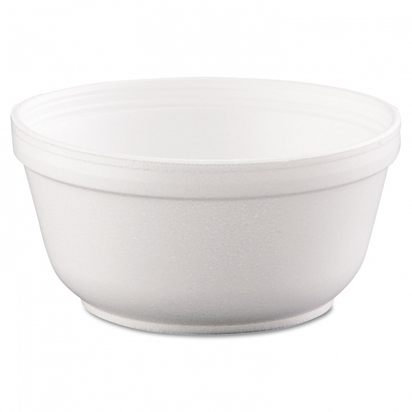 Insulated Foam Bowls, 12 oz, White, 50/Pack, 20 Packs/Carton (12B32)