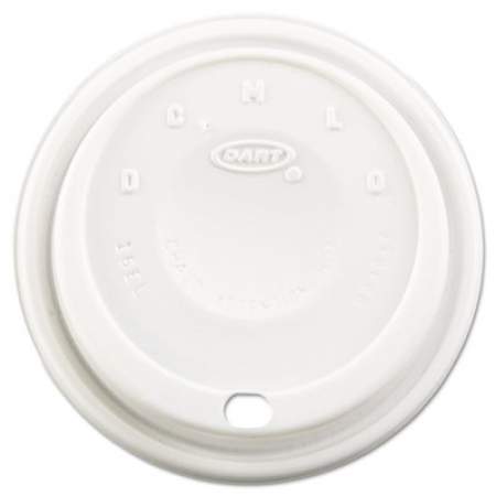 Dart Cappuccino Dome Sipper Lids, Fits 12 oz to 24 oz Cups, White, 1,000/Carton (16EL)