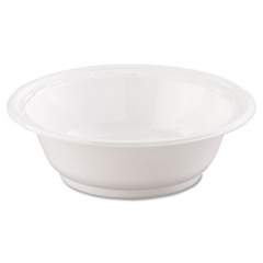 Dart Famous Service Plastic Dinnerware, Bowl, 12 oz, White, 125/Pack, 8 Packs/Carton (12BWWF)