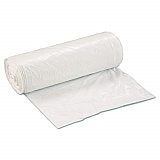 Low-Density Commercial Can Liners, 30 gal, 0.8 mil, 30" x 36", White, Interleaved Roll, 25 Bags/Roll, 8 Rolls/Carton (SL3036XHW)