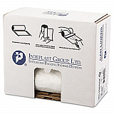 Low-Density Commercial Can Liners, 45 gal, 0.7 mil, 40" x 46", White, Interleaved Roll, 25 Bags/Roll, 4 Rolls/Carton (SL4046XHW2)