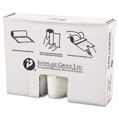 Inteplast Group High-Density Commercial Can Liners Value Pack, 45 gal, 12 microns, 40" x 46", Clear, 250/Carton (VALH4048N14)