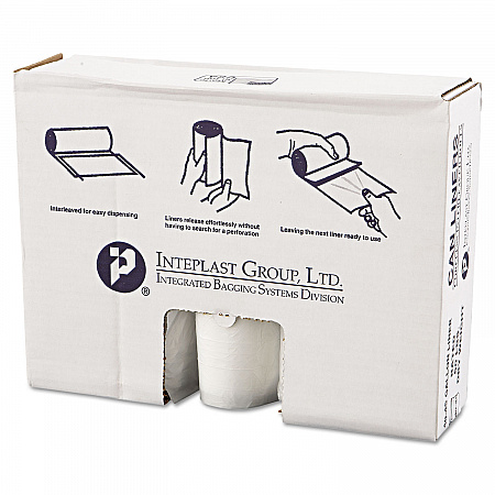 High-Density Commercial Can Liner Value Pack, 45 gal, 12 mic, 40