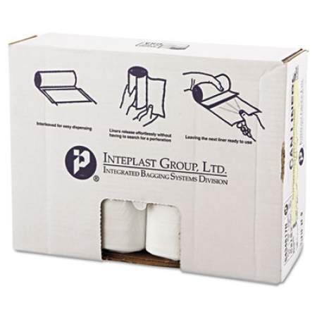 Inteplast Group High-Density Interleaved Commercial Can Liners, 60 gal, 17 microns, 43" x 48", Clear, 200/Carton (S434817N)