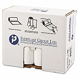 Low-Density Commercial Can Liners, 30 gal, 0.7 mil, 30" x 36", White, Interleaved Roll, 25 Bags/Roll, 8 Rolls/Carton (SL3036XHW2)