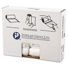 Inteplast Group High-Density Commercial Can Liners, 10 gal, 8 microns, 24" x 24", Natural, 1,000/Carton (S242408N)