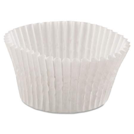 Hoffmaster Fluted Bake Cups, 4.5" Diameter x 1.25"h, White, 500/Pack, 20 Pack/Carton (610032)