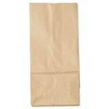 General Grocery Paper Bags, 35 lbs Capacity, #5, 5.25"w x 3.44"d x 10.94"h, Kraft, 500 Bags (GK5500)