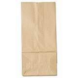 Grocery Paper Bags, 5# Size, 35# Basis Weight, 5.25" x 3.38" x 10.94", Kraft, 500/Bundle (GK5500)