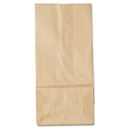 General Grocery Paper Bags, 35 lbs Capacity, #5, 5.25"w x 3.44"d x 10.94"h, Kraft, 500 Bags (GK5500)