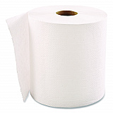 Hardwound Roll Towels, 1-Ply, 8" x 600 ft, White, 12 Rolls/Carton (HWTWHI)