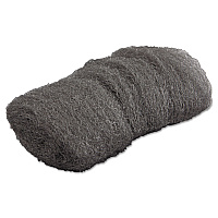 Industrial-Quality Steel Wool Hand Pads, #000 Extra Fine, Steel Gray, 16 Pads/Sleeve, 12 Sleeves/Carton (117001)