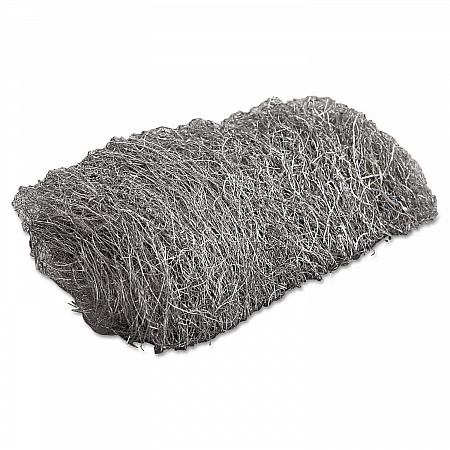 Industrial-Quality Steel Wool Reel, #2 Medium Coarse, 5 lb Reel, Steel Gray, 6/Carton (105045)