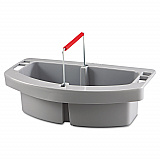 Maid Caddy, Two Compartments, 16 x 9 x 5, Gray (2649GRA)