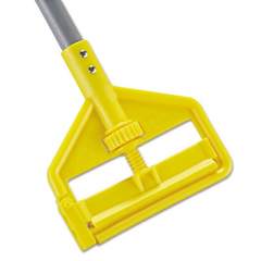 Rubbermaid Commercial Invader Aluminum Side-Gate Wet-Mop Handle, 1 dia x 54, Gray/Yellow (H135)