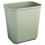 Fire Resistant Wastebasket, 7 gal, Fiberglass, Gray (2543GRA)