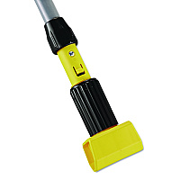 Gripper Fiberglass Mop Handle, 1" dia x 54", Black/Yellow (H245)