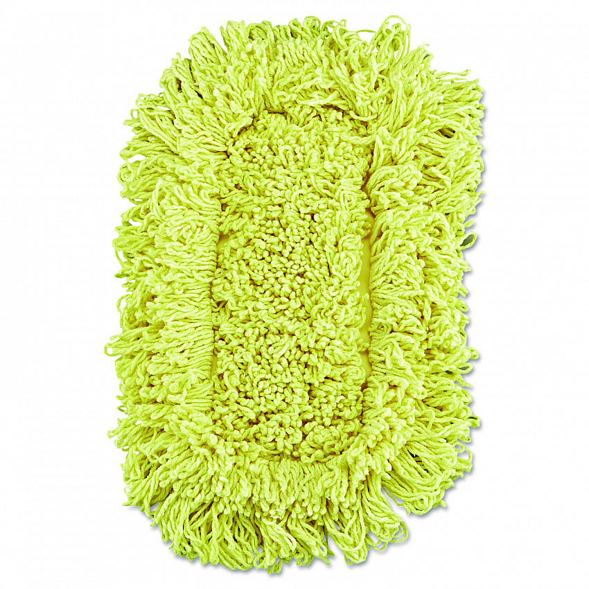 Trapper Looped-End Dust Mop Head, 12 x 5, Yellow, 12/Carton (J15112CT)