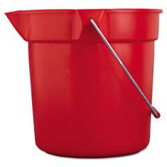 Rubbermaid Commercial BRUTE Round Utility Pail, 10qt, Red (2963RED)