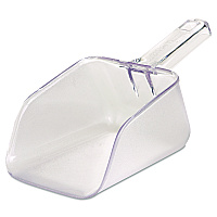Bouncer Bar/Utility Scoop, 32 oz, Plastic, Clear (2884CLE)