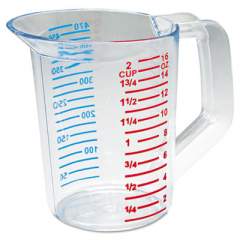 Rubbermaid Commercial Bouncer Measuring Cup, 16 oz, Clear (3215CLE)