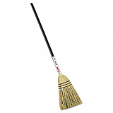 Corn-Fill Broom, Corn Fiber Bristles, 38" Overall Length, Brown (6373BRO)