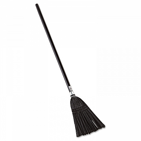 Lobby Pro Synthetic-Fill Broom, Synthetic Bristles, 37.5