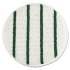 Rubbermaid Commercial Low Profile Scrub-Strip Carpet Bonnet, 19" Diameter, White/Green, 5/Carton (P269)