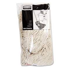 Rubbermaid Commercial Cotton/Synthetic Cut-End Blend Mop Head, 20 oz, 1" Band, White, 12/Carton (F51712WHICT)