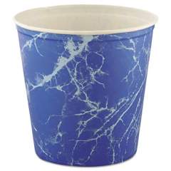 Dart Double Wrapped Paper Bucket, Waxed, 165 oz, Blue Marble, 100/Carton (10T3M)