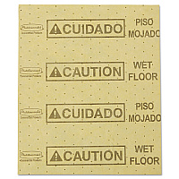 Over-the-Spill Pad, Caution Wet Floor, 16 oz, 16.5 x 20, 22 Sheets/Pad (4252YEL)