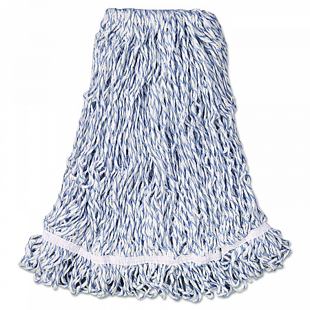 Web Foot Premium Finish Mop Head, Cotton/Synthetic, White, Large, 1
