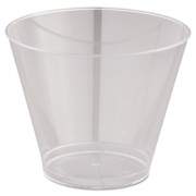 WNA Comet Smooth Wall Tumblers, 9 oz, Clear, Squat, 25/Pack, 20 Packs/Carton (T9S)