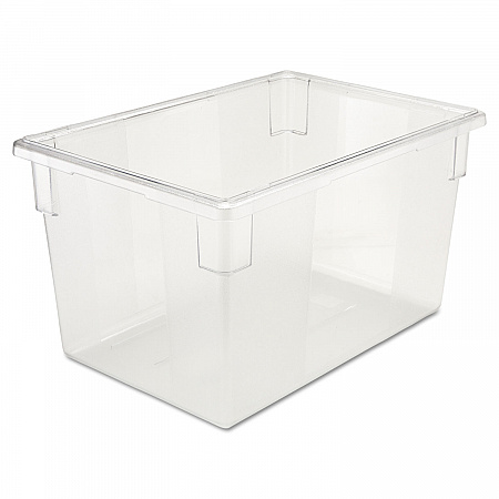 Food/Tote Boxes, 21.5 gal, 26 x 18 x 15, Clear, Plastic (3301CLE)