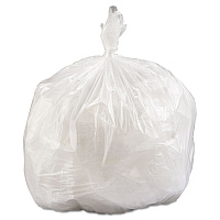 High-Density Commercial Can Liner Value Pack, 33 gal, 14 mic, 33" x 39", Clear, Interleaved Roll, 25 Bags/Roll, 10 Rolls/CT (VALH3340N16)