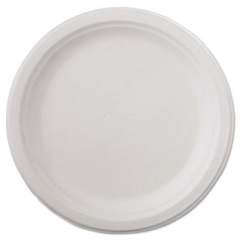 Chinet Classic Paper Dinnerware, Plate, 9.75" dia, White, 125/Pack, 4 Packs/Carton (21232)
