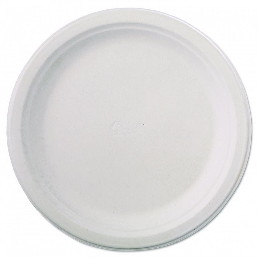Classic Paper Dinnerware, Plate, 9.75" dia, White, 125/Pack, 4 Packs/Carton (21232)