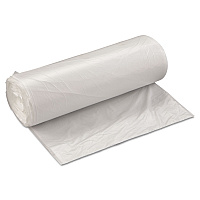 High-Density Commercial Can Liner Value Pack, 60 gal, 19 mic, 38" x 58", Clear, Interleaved Roll, 25 Bags/Roll, 6 Rolls/CT (VALH3860N22)