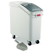 ProSave Mobile Ingredient Bin, 20.57 gal, 13.13 x 29.25 x 28, White, Plastic (360088WHI)
