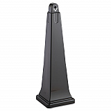 GroundsKeeper Cigarette Waste Collector, Pyramid, 1 gal, 12.25 x 39.75,  Black (257088BLA)